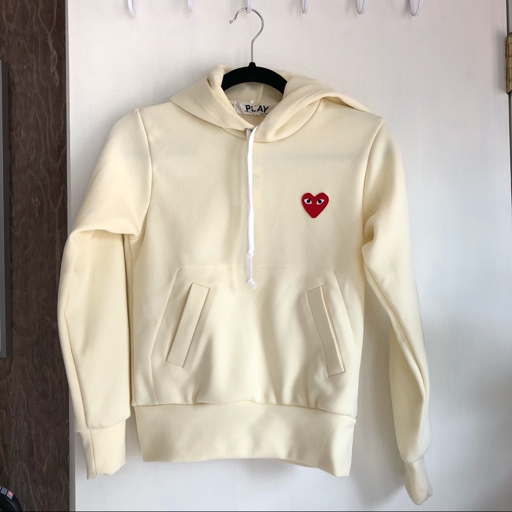 cdg play hoodie
